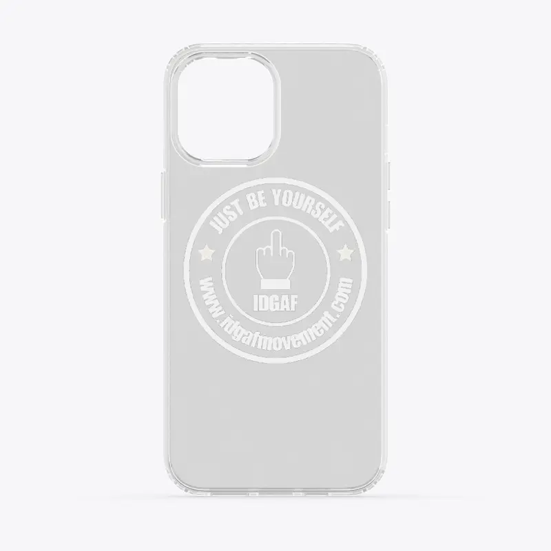 IDGAF - Clear Phone Case